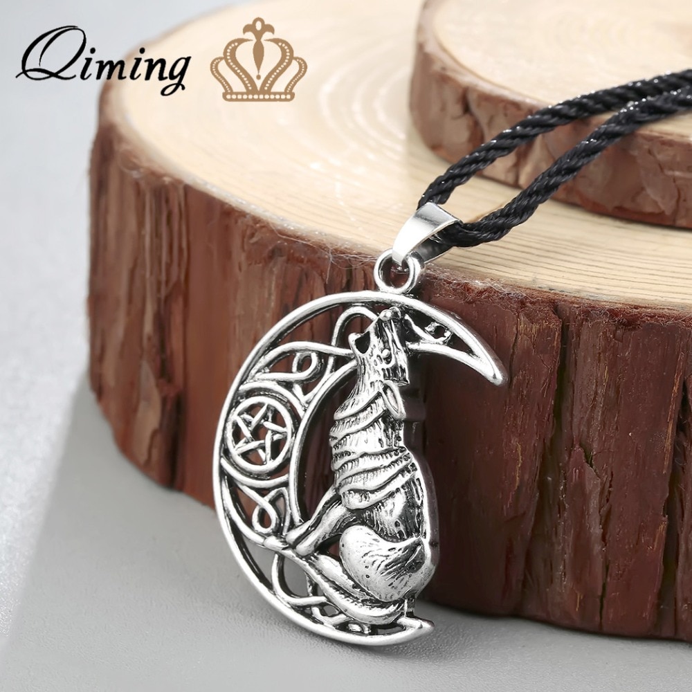 Viking-Amulet-Women-Men-Necklace-Wolf-Dragon-Arabic-Symbol-Slavic ...