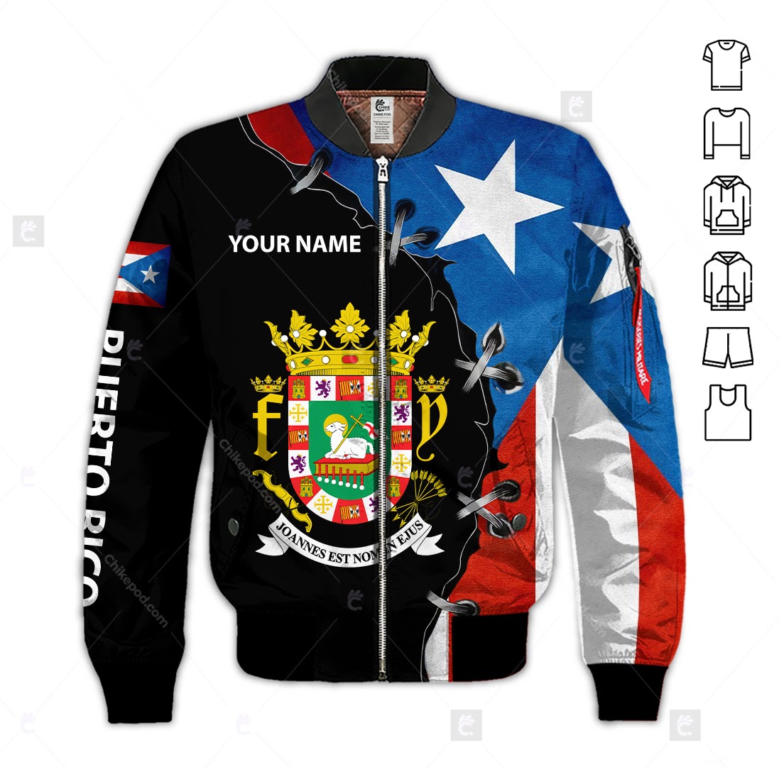 Puerto Rico Flag Puerto Rican Unisex 3D Personalized T-Shirt - XS