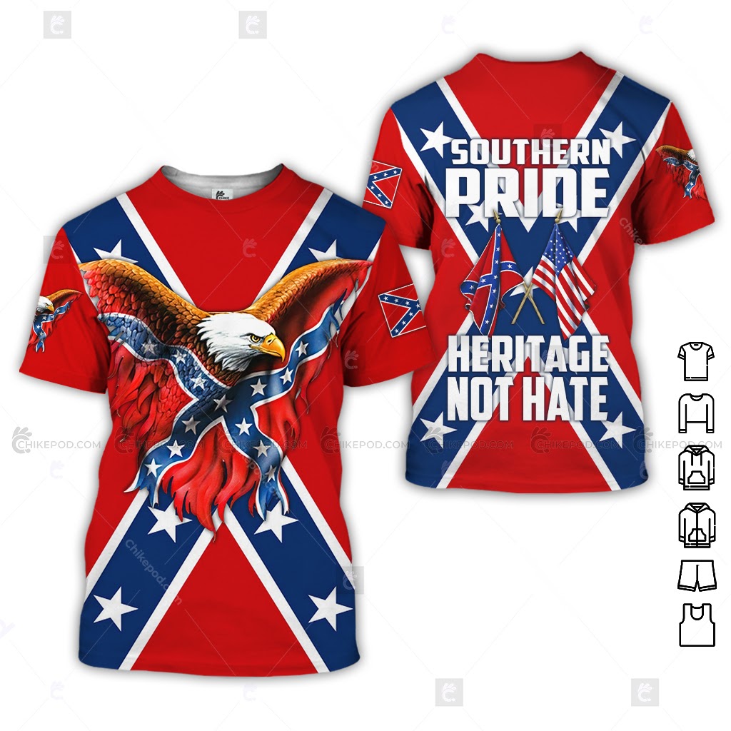 Rubin faglært Gå forud Confederate Flag 3D All Over Printed Clothes NT411 – ChikePOD